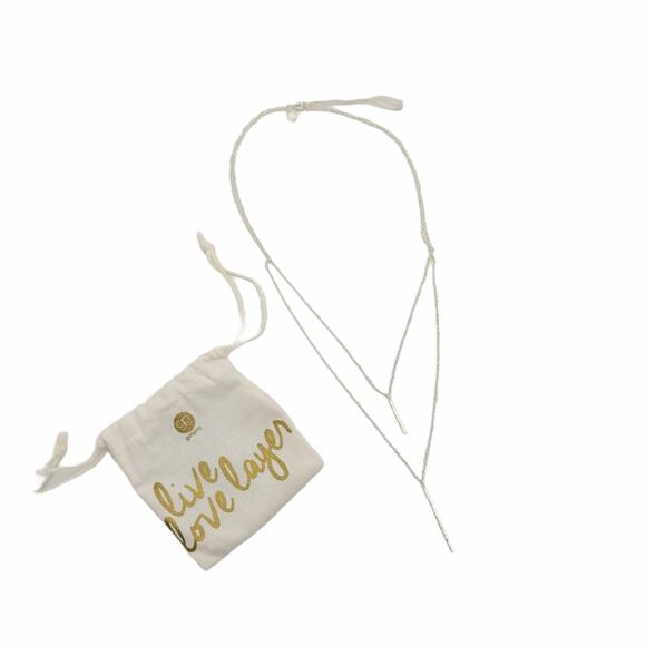 Gorjana Kiernan Double Pendant Necklace - NIP - Picture 1 of 5